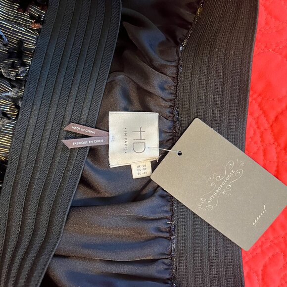 Gold and Velvet Print Maxi Skirt - Picture 3 of 3